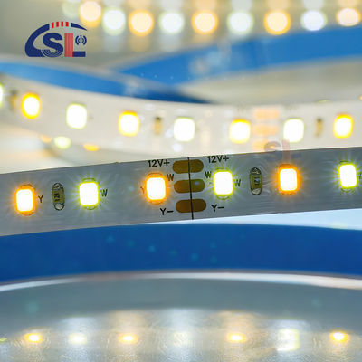 CCT personalizado 12V24V 8mm 120leds 3000K-6500K Quente Branco-Branco SMD2835 LED Strip Light