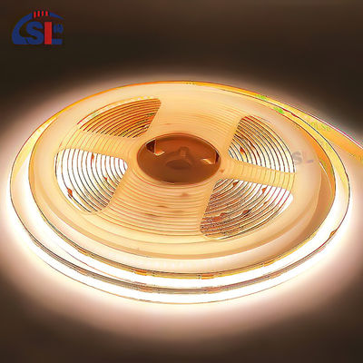Electroplate COB 24v COB 608Ds 8mm Ra 85 LED Light Strip 3000K-6500K Ideal para uso residencial