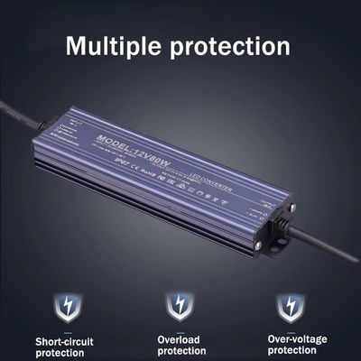 24V Voltagem de Entrada Transformador de Luz LED IP67 Impermeável para Exterior 60W 200W 400W 500W