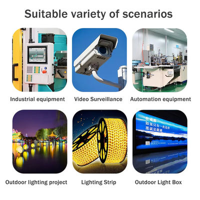 24V Voltagem de Entrada Transformador de Luz LED IP67 Impermeável para Exterior 60W 200W 400W 500W
