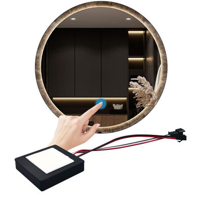 60W LED de três cores Smart Single Key Touch Dimmer Switch para espelho de banheiro personalizado