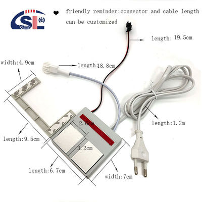 Fonte de luz LED de 12 V Interruptor de espelho de banheiro integrado 1N1NC Combinação 1A Corrente máxima