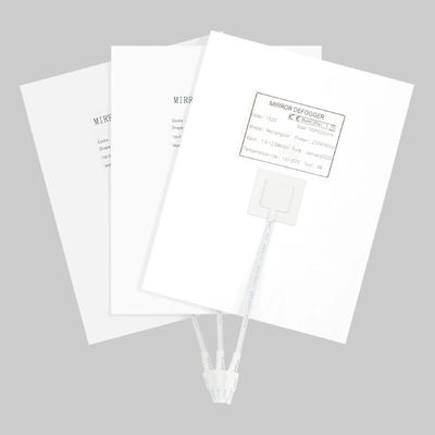 Material PET impermeável Anti Fog Defogger Film para espelho de banheiro 150mm * 200mm 10-20C