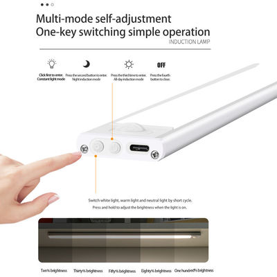 Temperatura de cor ajustável Sensor de movimento LED Luz para armário de cozinha ultra-fina