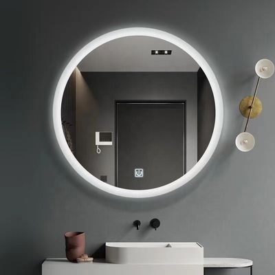 Lâmpadas sensíveis ao toque LED Espelho de banheiro com sensor grande e estilo de design moderno