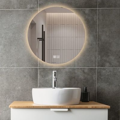 Large Sensor Switch LED Banheiro Espelho com touch screen e design sem nevoeiro
