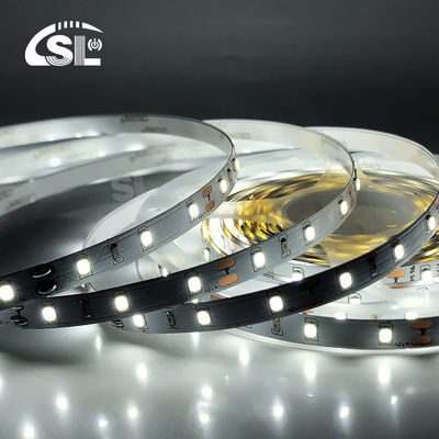 Residencial Slim DC12V SMD2835 Electroplate PCB 120Ds 5mm Ra 80 3000K LED Light Strip