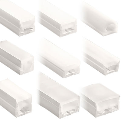 Luz de faixa LED de neon cortável de separação colorida com fonte de alimentação 5V 12V 24V AC220V