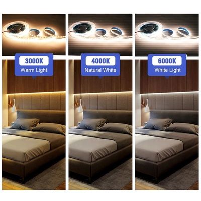 DC12V 24V SMD2835 Electroplate PCB 120Ds 5mm Ra 80 6500K LED Light Strip para residência