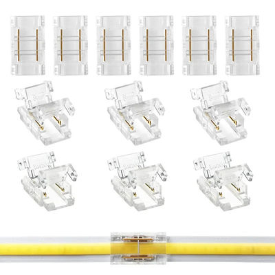 Medição ilimitada da densidade de LED COB Conectores de LED de tira para fio para conexão de 5 8 10 mm