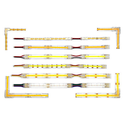 Hotel cob mini conectores de fio de tira de luz led 2 3 pinos conexão solderless cct 5 8 10mm tira led para descascar conector de fio