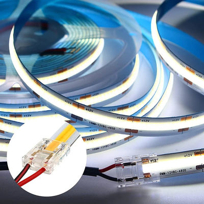 Hotel cob mini conectores de fio de tira de luz led 2 3 pinos conexão solderless cct 5 8 10mm tira led para descascar conector de fio