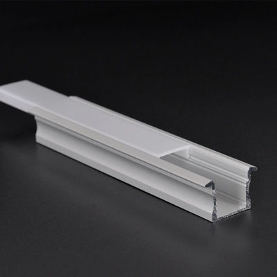 Perfil de alumínio LED plano de 17x8mm montado na parede para decoração de casa e iluminação de cozinha