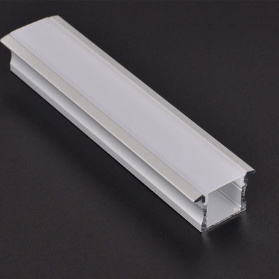 Perfil de alumínio LED plano de 17x8mm montado na parede para decoração de casa e iluminação de cozinha