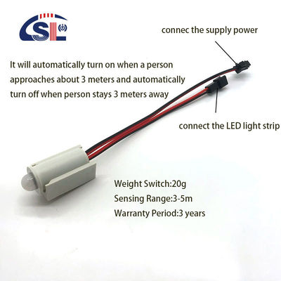 12V 4A Pequeno Infravermelho Indução do Corpo Humano Sensor do Armário de Cozinha Para Armário de Portas de Luz LED