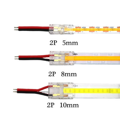 Conectores de tira LED IP20 COB à prova d'água para 8 mm 10 mm de tira para tira de plástico em forma de L