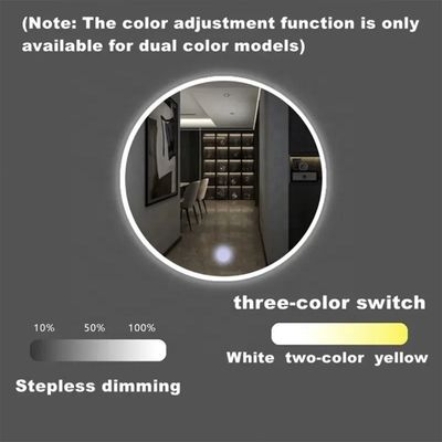 Sensor de atenuação de ruído de LED inteligente de 24 W com alimentação interna para controle e remoção de nevoeiro de uma ou três cores