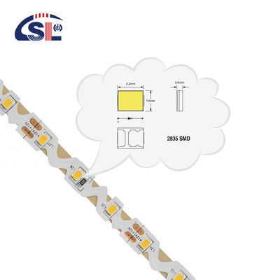 Poupança de energia 3- LED Strip 12V 24V com CE ROSH 60PCS/M SMD 2835 Flexível Luz de Corda