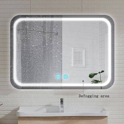 60W Smart Três Botões Stepless Dimming Mirror Sensor de Controle Touch Switch para banheiro LED Espelho Defogger