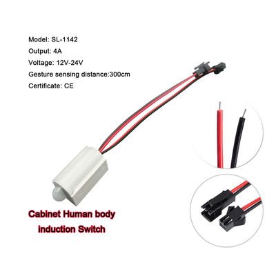 Fácil de instalar Pequeno sensor de indução de infravermelho do corpo humano do armário de cozinha 90-250V