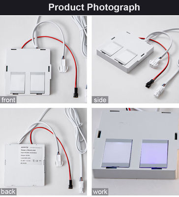 12W integrado grande dois botões três cores sensor de toque Switch para espelhos de banheiro