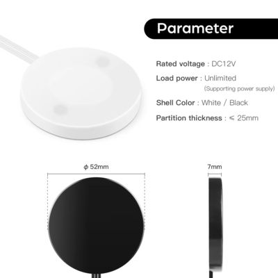 DC12V Painel de madeira Smart LED Dimmer Touch Switch de limpeza manual para o gabinete DC12V Output