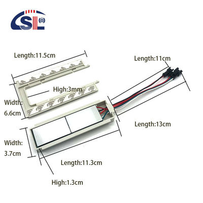 SL 12v Split Dois botões Três cores LED Smart Defogger Sensor de interruptor de toque 11.8cm*6.6cm*1.3cm
