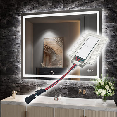 SL 12v Split Dois botões Três cores LED Smart Defogger Sensor de interruptor de toque 11.8cm*6.6cm*1.3cm