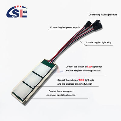 Voltagem de trabalho AC110V/220V Smart Three Keys Stepless Touch Sensor Control Switch