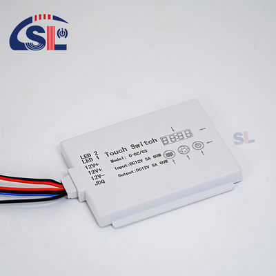 DC12V SL Split Single Button Single Color Touch Sensor Switch Radar Temporário Display Screen Temperatura com Bracket Smart Mirrors 12W 24W Voltagem