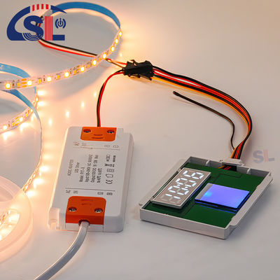 Interruptor integrado de dimmer de espelho com toque para espelho de banheiro Iluminação LED DC 12V 5A fácil