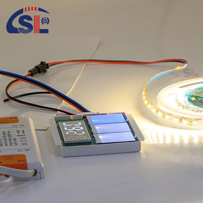 Interruptor de sensor de toque dimmer ON/OFF de um/três cores para iluminação LED de espelho de banheiro