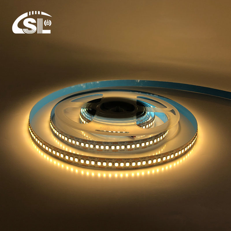 24V 240LEDs 10mm 3000K Tabela de corte de tinta branca quente SMD2835 LED Strip Light para interiores