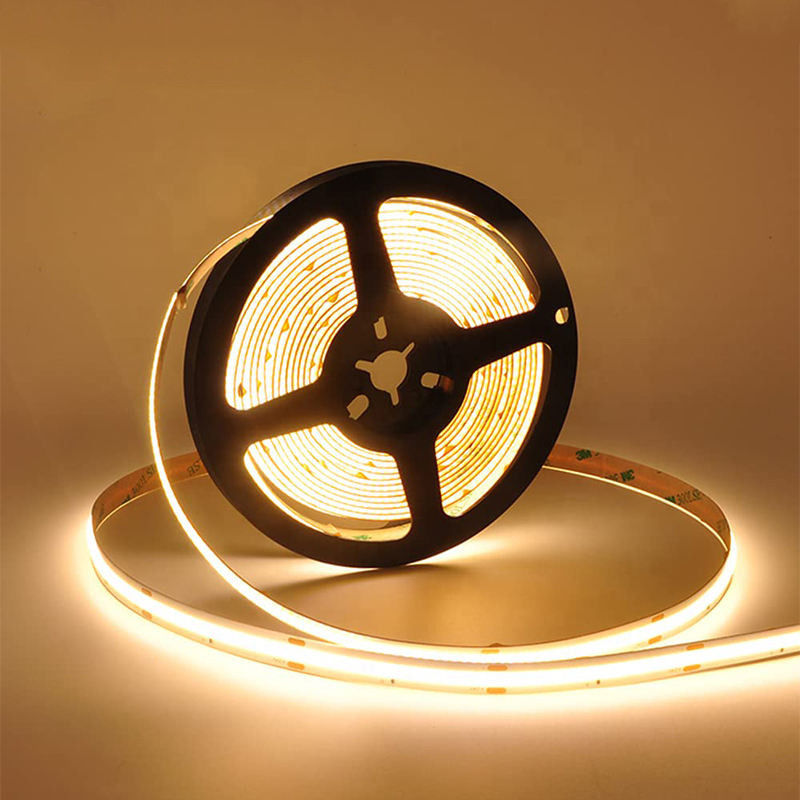 IP68 480Leds 3000K Quente Flexível COB Led Strip Light para cozinha Sala de estar TV Backlight Cabinet Alto brilho