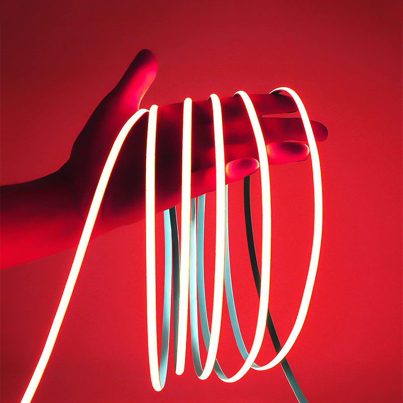 8mm 320leds Vermelho Flexível COB Led Strip Light para gabinete quarto Iluminação da cozinha DC 12V24V