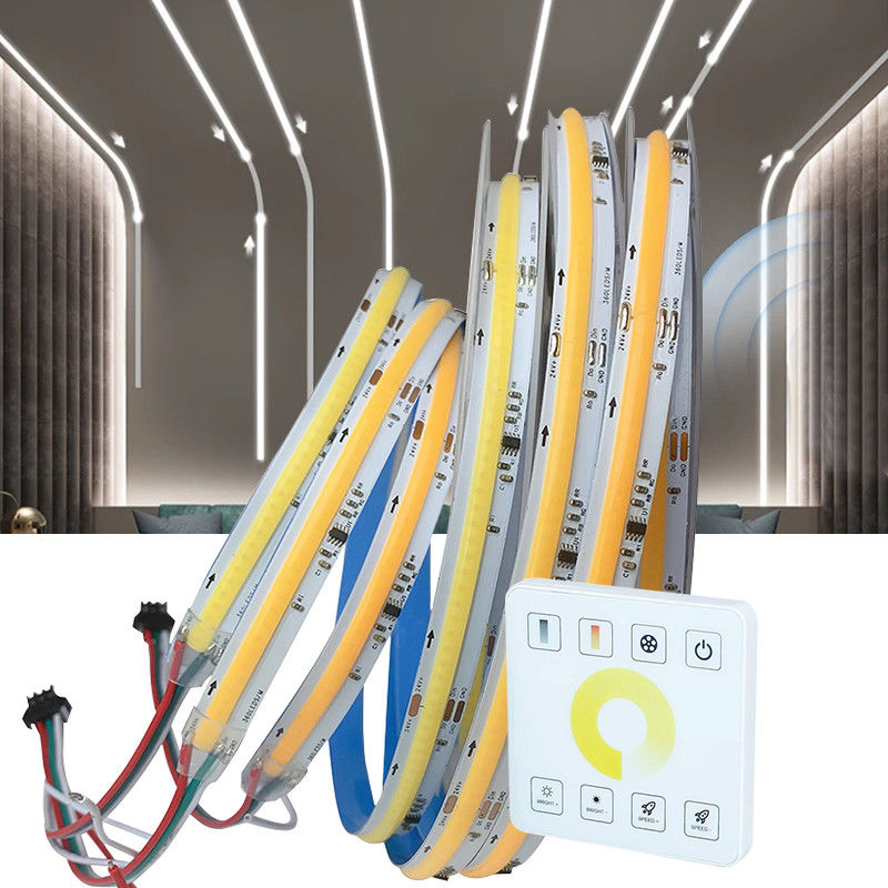 50000 Horas Tempo de Trabalho 12V24V 8mm 360LEDs 4000K Natural COB SMD2835 LED Strip Light
