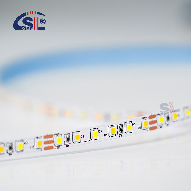 CCT 12V24V 8mm 120leds 3000K-6500K Eletroplata de cores duplas flexível SMD2835 LED Strip Light