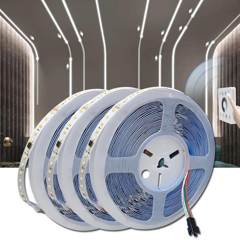Lâmpada de banda LED de fluxo de água com classificação IP55 e passo de corte 50 mm/corte