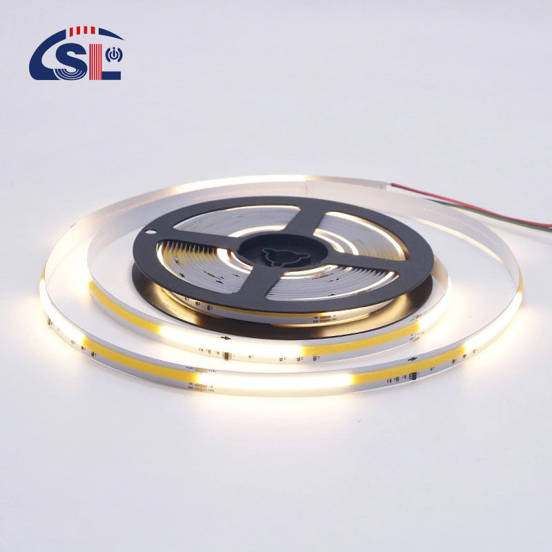 12v24v 8mm 360leds 4000K White COB SMD2835 Led Strip Light para aplicações versáteis