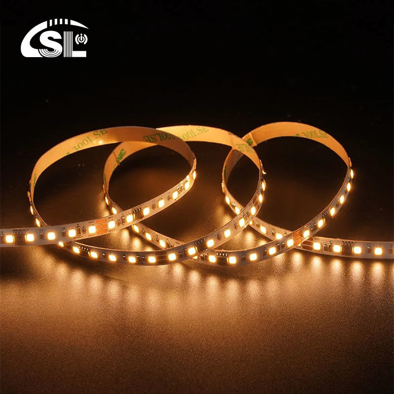 120LEDs 8mm 3000K Electroplate Branco Quente SMD2835 LED Strip Light para DC 24V Voltagem de Entrada