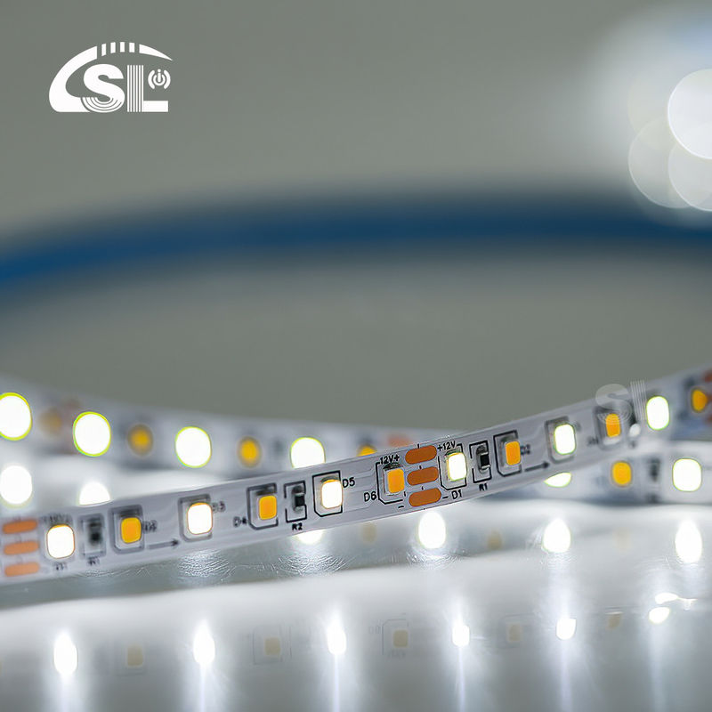 2835 CCT LED Strip 120leds Dual temperatura de cor branca ajustável para os seus produtos