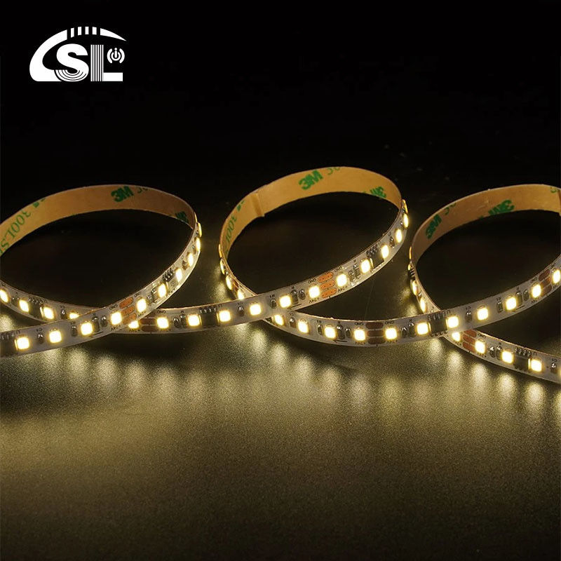 115lm/w Smart Flowing Chase Funcionando 12V24V 8mm 120 leds 3000K Quente Eletroplata Branca SMD2835 LED Strip Light