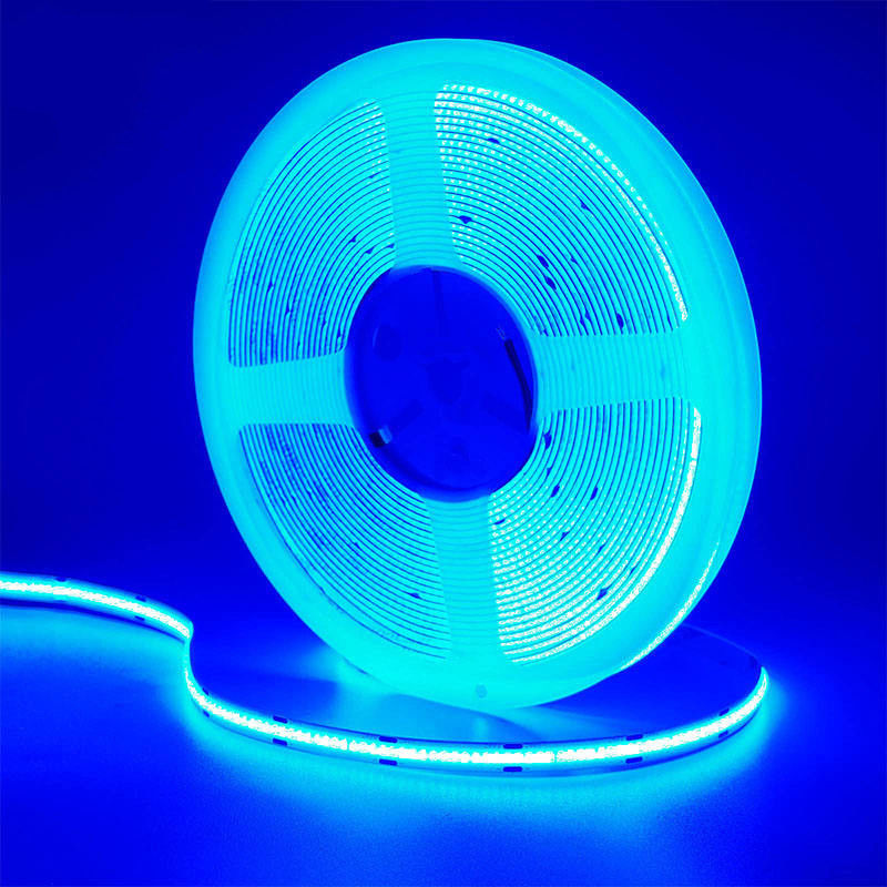 CE LVD EMC ROHS FCC REACH ERP2.0 Certificado Ice Blue COB Luz de Faixa Led com 8 mm de Largura
