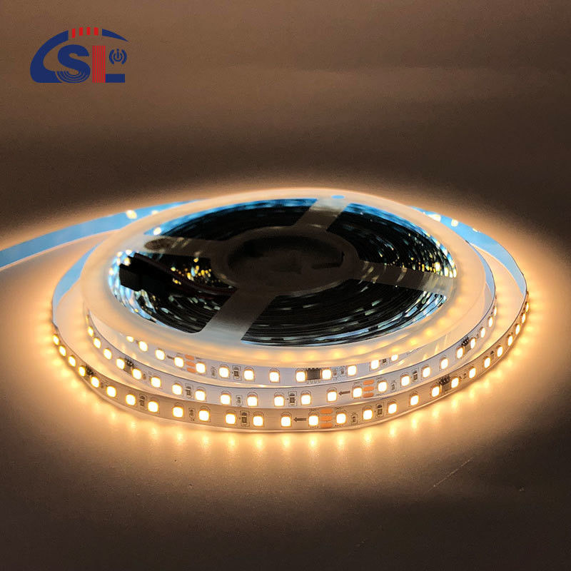Controle táctil 8mm 120leds 3000K Branco Quente SMD2835 Luz de Faixa LED para Decoração de Interiores