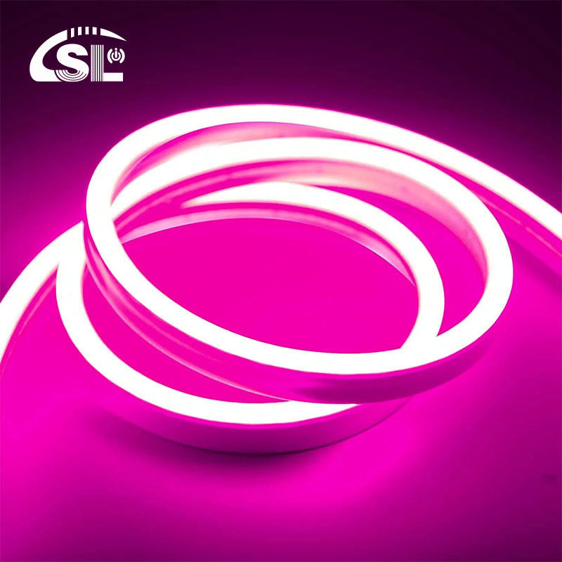 Hotel Popular Silicone Neon Flex Pink LED Neon Flex DC 12V IP65 Impermeável 8x16mm 120 LEDs/M