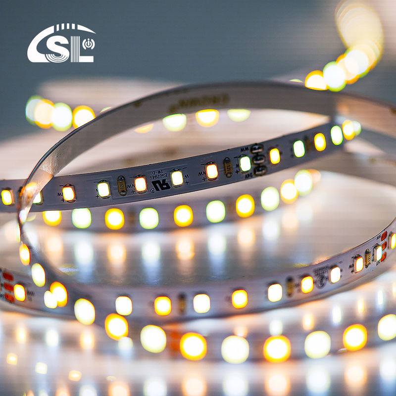 120LEDs 8mm 3000K-6500K CCT Flexível COB SMD2835 Luz LED com 80 Ra