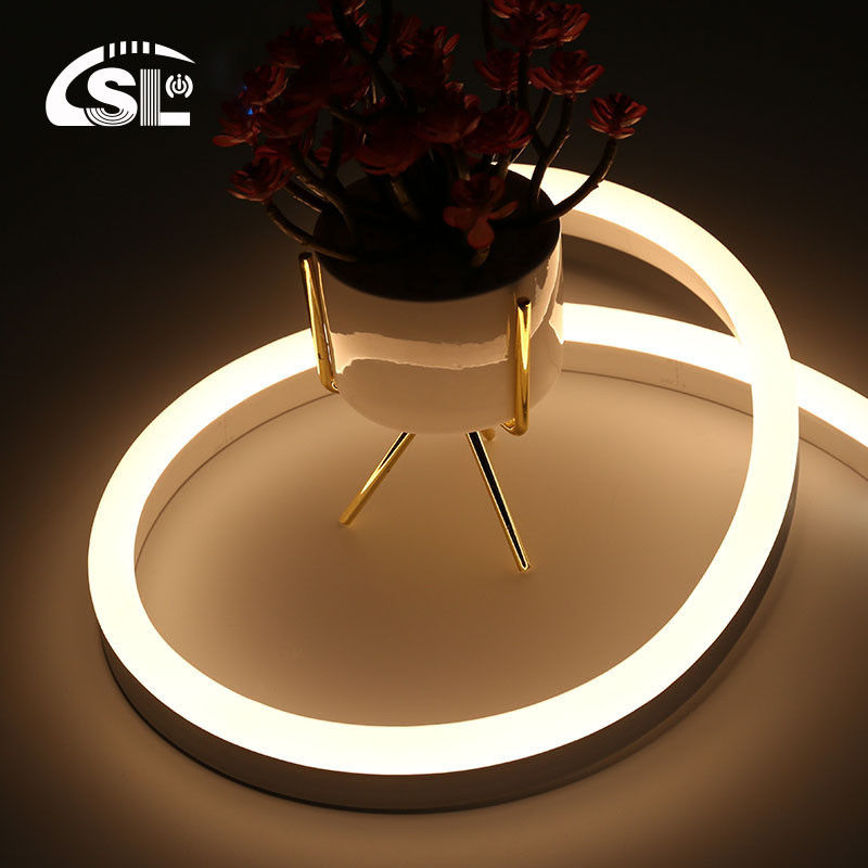 Top Bending Warm White Neon Flex DC 12V IP65 Impermeável 8x16mm 120 LEDs/M Completo