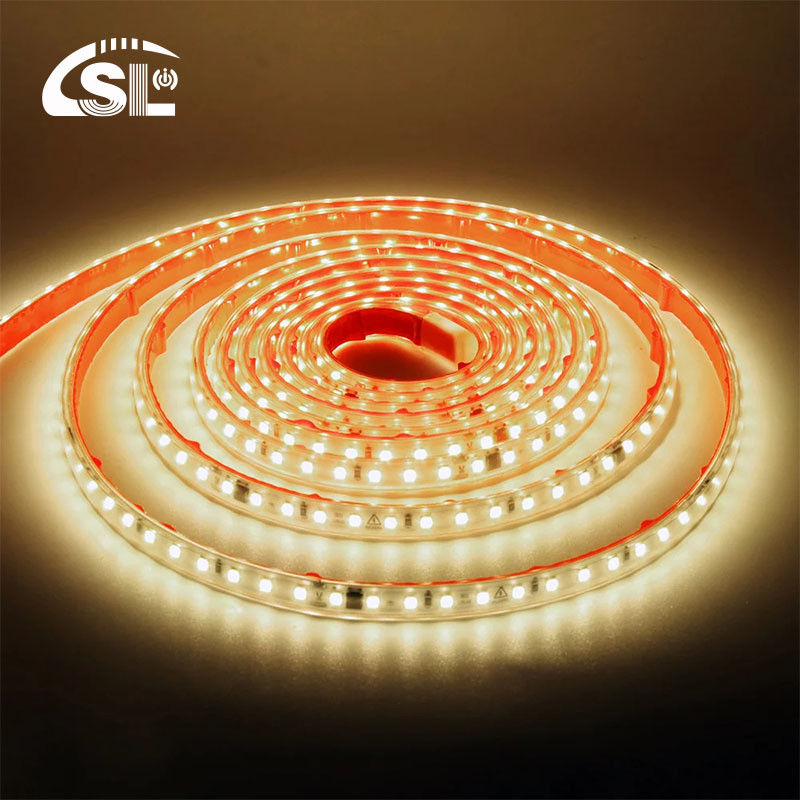 120 LEDs 10W/m Luz de banda LED de alta tensão AC110V 220V IP65 SMD 2835