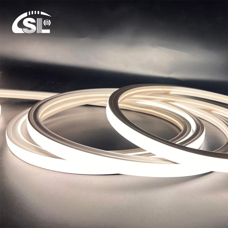 Flex de Neão Branco Natural 4000K DC 48V 16x16mm Forma plana Curvatura Vertical IP65 resistente à água LED Neão Flex