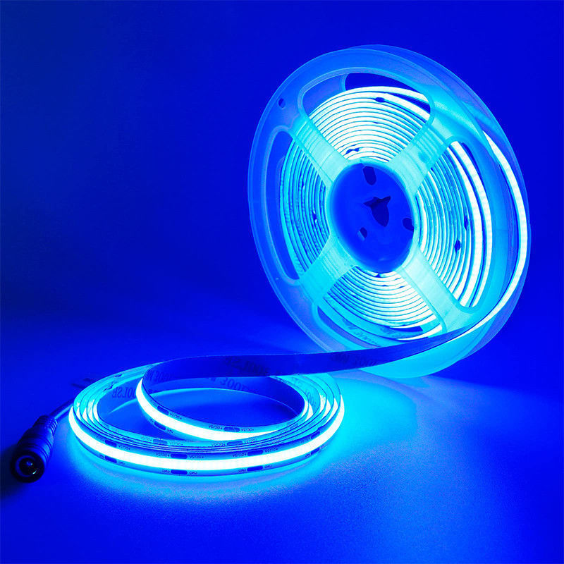 Iluminação Alto brilho DC12V24V 480leds 8mm Ice-Blue COB Led Strip Light com 3-